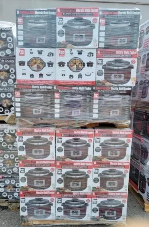 Buy kitchen appliances pallets online from Pallet Liquidation Warehouse. Get bulk pressure cookers, brand-new stock, and high resale value today.